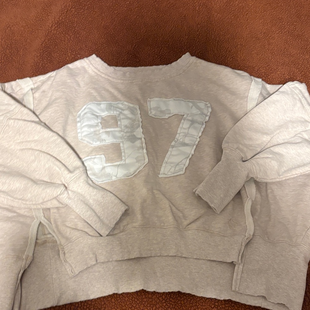 Altard State Beige sweatshirt with Camo 97 Design